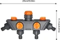 Genérico Wasserschlauchverteiler – 4-Wege-Anschluss für Sanitärrohr-Zubehör, starker Schlauch, für Außenbereich, Garten, Rasen, Gewächshaus, Hof, Bauernhof - Thumbnail 5