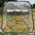 Mini Außengewächshaus,Klappbares Tomatenhaus Mit Klarer PVC Abdeckung - Kleines Gewächshaus Im Außenbereich | für Balkon Terrasse Garten Gartenarbeit ntopf Kälte Frost Gefrierschutz - Thumbnail 7