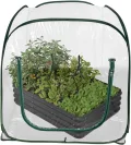 Mini Außengewächshaus,Klappbares Tomatenhaus Mit Klarer PVC Abdeckung - Kleines Gewächshaus Im Außenbereich | für Balkon Terrasse Garten Gartenarbeit ntopf Kälte Frost Gefrierschutz - Thumbnail 1