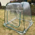 Gewächshäuser Für Den Außenbereich | Klappbares Tomatenhaus Mit Klarer PVC Abdeckung | Pflanzenzelt,Für Die Gartenarbeit Bei Kälte Und Zum Schutz Vor Frost Auf Dem Balkon Der Terrasse Sowie Im - Thumbnail 5