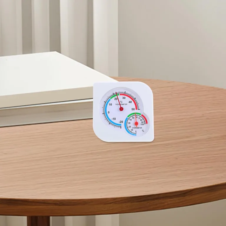 ibasenice Analoger Kleiner Hygrometer Raumthermometer Präzises Feuchtigkeits und Temperaturmessgerät für Innen und Außen Kompakt und Ablesbar Geeignet für Zuhause Büro und Gewächshaus – Bild 7