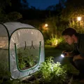 Gewächshäuser Für Den Außenbereich | Klappbares Tomatenhaus Mit Klarer PVC Abdeckung | Kleines Gewächshaus Im Außenbereich - Für Blumentopf Garten Balkon Terrasse Kälte Frost Schutz - Thumbnail 4