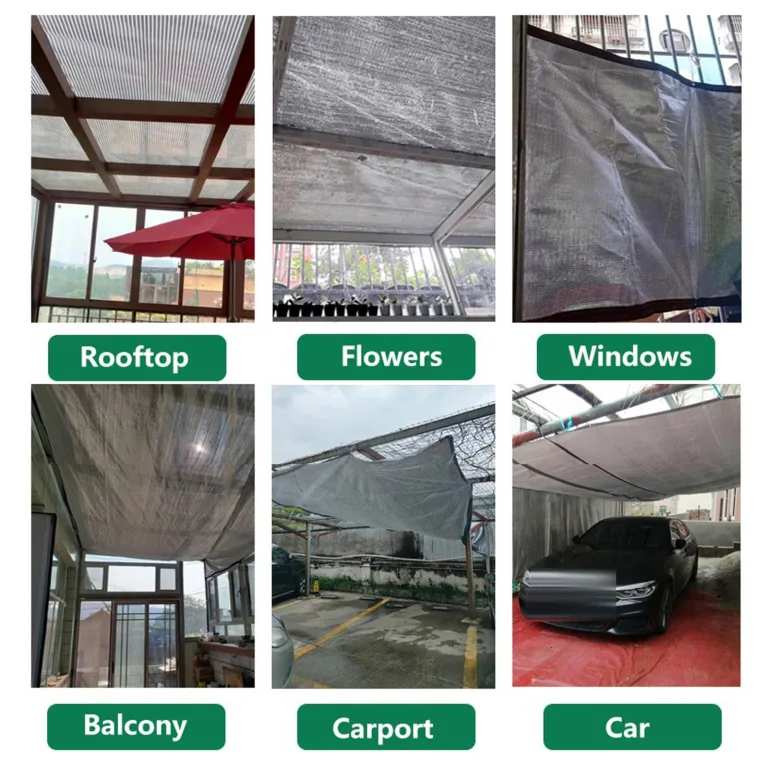 Aluminium Sonnensegel 3x4m 4x5m 4x6m UV-beständiges Baldachin Stoff für Garten, Gara, Auto, Huhn, Hundeschutz - Sonnenschutznetz für den Außenbereich – Bild 7