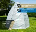 WESTMANN Überwinterungszelt Chili | 120x120x180 cm Weiß| Pflanzenschutz & Foliengewächshaus zum Überwintern von Pflanzen (250x250x250 cm) - Thumbnail 3
