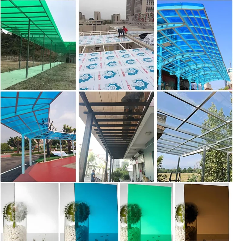 Polycarbonatplatten Gewächshaus Platten 2MM wasserdichte Und Uv-Beständige Kunststoff-Tageslichtplatten, Ersatzplatten for Gewächshaus Vordächer Garten Pergolen(Gray,0.8x10m/2.62x33ft) – Bild 8