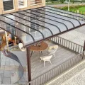 Polycarbonatplatten Gewächshaus Platten 2MM wasserdichte Und Uv-Beständige Kunststoff-Tageslichtplatten, Ersatzplatten for Gewächshaus Vordächer Garten Pergolen(Gray,0.8x10m/2.62x33ft) - Thumbnail 1