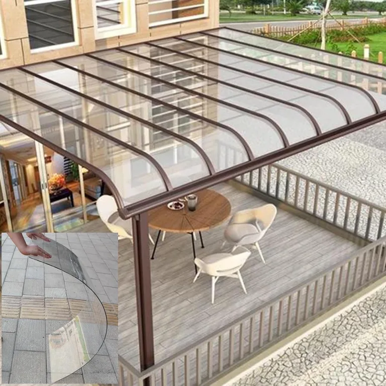 Polycarbonatplatten Gewächshaus Platten 2MM wasserdichte Und Uv-Beständige Kunststoff-Tageslichtplatten, Ersatzplatten for Gewächshaus Vordächer Garten Pergolen(Clear,0.8x2m/2.62x6.6ft) – Bild 1