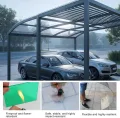 Gewächshaus Platten Polycarbonatplatten,1.2mm wasserdichte Und Uv-Beständige Kunststoff-Tageslichtplatten, Ersatzplatten Für Gewächshaus Vordächer Garten Pergolen(1.8x4m/6x13.1ft) - Thumbnail 2