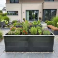 Metzler Hochbeet für den Garten – Stahl in Eisenglimmer (DB 703) | Mit integriertem Schneckenschutz | Witterungsbeständiges Metall-Gartenbeet, Pflanzenbeet, Gemüse- & Blumenhochbeet | 206 x106 x 77 cm - Thumbnail 3