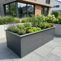 Metzler Hochbeet für den Garten – Stahl in Eisenglimmer (DB 703) | Mit integriertem Schneckenschutz | Witterungsbeständiges Metall-Gartenbeet, Pflanzenbeet, Gemüse- & Blumenhochbeet | 206 x106 x 77 cm - Thumbnail 5