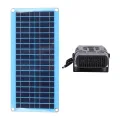 Asixxsix Solarheizung, 30-W-Solarpanel-Heizungen, Tragbare Autoheizung, Entfroster, Windschutzscheibenheizung, Hühnerstallheizung für den Winter, Solarbetriebene Gewächshausheizungen - Thumbnail 1