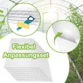 12 Stück Polycarbonat Hohlkammerstegplatten UV beständigem Doppelstegplatte Gewächshausplatten 605x1210x4mm Stegplatte Hohlkammerplatten für Gewächshaus mit 50 Klammern & 50 Z Clips - Thumbnail 8