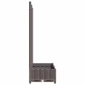WGYHOME Pflanzkübel mit Rankgitter Braun 80x40x121,5 cm PP Hochbeet für Gemüse extra groß Gemüsebeet Pflanzkübel Frühbeet Gartenbeet Pflanzkübel Blumenkasten für Garten Balkon und Terrasse - Thumbnail 4