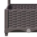 WGYHOME Pflanzkübel mit Rankgitter Braun 80x40x121,5 cm PP Hochbeet für Gemüse extra groß Gemüsebeet Pflanzkübel Frühbeet Gartenbeet Pflanzkübel Blumenkasten für Garten Balkon und Terrasse - Thumbnail 7