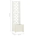 WGYHOME Pflanzkübel mit Spalier 43x43x142 cm PP Weiß Hochbeet für Gemüse extra groß Gemüsebeet Pflanzkübel Frühbeet Gartenbeet Pflanzkübel Blumenkasten für Garten Balkon und Terrasse - Thumbnail 7