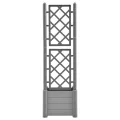 WGYHOME Pflanzkübel mit Spalier 43x43x142 cm PP Steingrün Hochbeet für Gemüse extra groß Gemüsebeet Pflanzkübel Frühbeet Gartenbeet Pflanzkübel Blumenkasten für Garten Balkon und Terrasse - Thumbnail 3