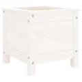 WGYHOME Pflanzkübel Weiß 40x40x39 cm Massivholz Kiefer Hochbeet für Gemüse extra groß Gemüsebeet Pflanzkübel Frühbeet Gartenbeet Pflanzkübel Blumenkasten für Garten Balkon und Terrasse - Thumbnail 2