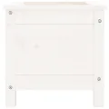 WGYHOME Pflanzkübel Weiß 40x40x39 cm Massivholz Kiefer Hochbeet für Gemüse extra groß Gemüsebeet Pflanzkübel Frühbeet Gartenbeet Pflanzkübel Blumenkasten für Garten Balkon und Terrasse - Thumbnail 4
