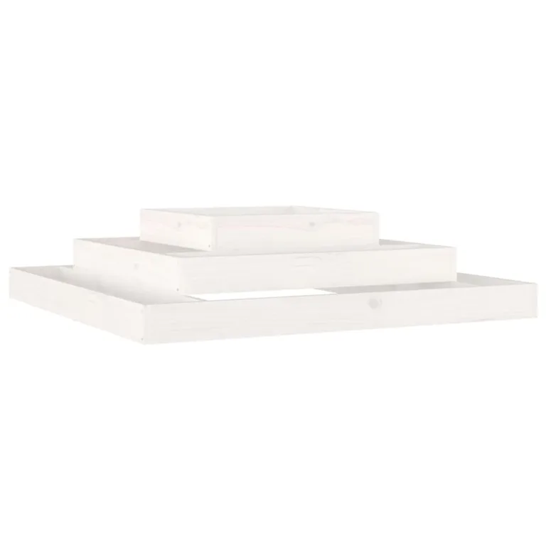 WGYHOME Pflanzkübel Schwarz 110x110x27 cm Massivholz Kiefer Hochbeet für Gemüse extra groß Gemüsebeet Pflanzkübel Frühbeet Gartenbeet Pflanzkübel Blumenkasten für Garten Balkon und Terrasse – Bild 10