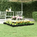 WGYHOME Pflanzkübel Schwarz 110x110x27 cm Massivholz Kiefer Hochbeet für Gemüse extra groß Gemüsebeet Pflanzkübel Frühbeet Gartenbeet Pflanzkübel Blumenkasten für Garten Balkon und Terrasse - Thumbnail 2