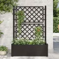 WGYHOME Pflanzkübel mit Spalier 100x43x142 cm PP Anthrazit Hochbeet für Gemüse extra groß Gemüsebeet Pflanzkübel Frühbeet Gartenbeet Pflanzkübel Blumenkasten für Garten Balkon und Terrasse - Thumbnail 2