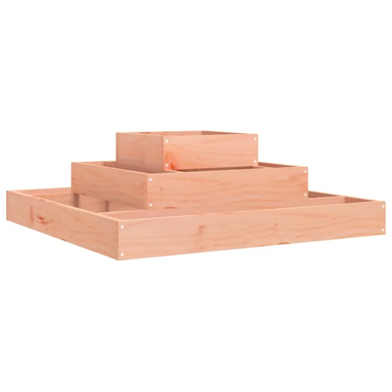 WGYHOME Pflanzkübel 80x80x27 cm Massivholz Douglasie Hochbeet für Gemüse extra groß Gemüsebeet Pflanzkübel Frühbeet Gartenbeet Pflanzkübel Blumenkasten für Garten Balkon und Terrasse