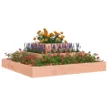 WGYHOME Pflanzkübel 80x80x27 cm Massivholz Douglasie Hochbeet für Gemüse extra groß Gemüsebeet Pflanzkübel Frühbeet Gartenbeet Pflanzkübel Blumenkasten für Garten Balkon und Terrasse - Thumbnail 3