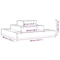 WGYHOME Pflanzkübel 80x80x27 cm Massivholz Douglasie Hochbeet für Gemüse extra groß Gemüsebeet Pflanzkübel Frühbeet Gartenbeet Pflanzkübel Blumenkasten für Garten Balkon und Terrasse - Thumbnail 7