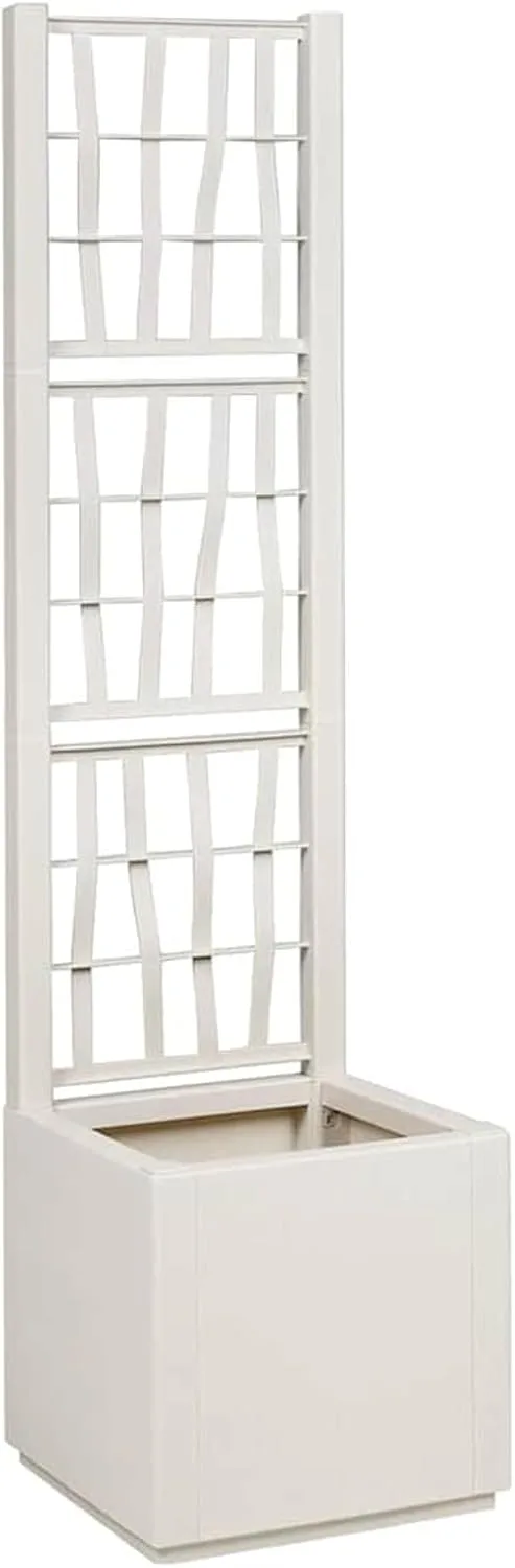 WGYHOME Gartenblumentopf Anthrazit 36 x 36 x 140 cm Polypropylen Hochbeet für Gemüse extra groß Gemüsebeet Pflanzkübel Frühbeet Gartenbeet Pflanzkübel Blumenkasten für Garten Balkon und Terrasse – Bild 9