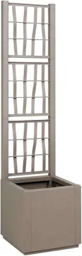 WGYHOME Gartenblumentopf Anthrazit 36 x 36 x 140 cm Polypropylen Hochbeet für Gemüse extra groß Gemüsebeet Pflanzkübel Frühbeet Gartenbeet Pflanzkübel Blumenkasten für Garten Balkon und Terrasse - Thumbnail 8