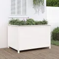 WGYHOME Pflanzkübel Weiß 82,5x82,5x39 cm Massivholz Kiefer Hochbeet für Gemüse extra groß Gemüsebeet Pflanzkübel Frühbeet Gartenbeet Pflanzkübel Blumenkasten für Garten Balkon und Terrasse - Thumbnail 9