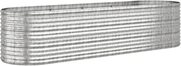 WGYHOME Hochbeet Verzinkter Stahl 152x80x68 cm Silbern Hochbeet für Gemüse extra groß Gemüsebeet Pflanzkübel Frühbeet Gartenbeet Pflanzkübel Blumenkasten für Garten Balkon und Terrasse – Bild 9