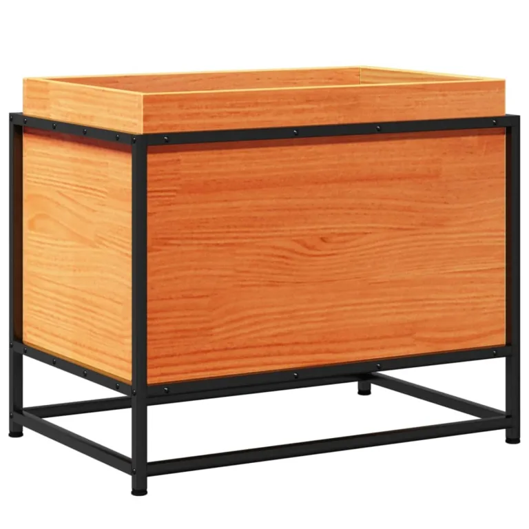 WGYHOME Pflanzkübel Wachsbraun 60x40x50 cm Massivholz Kiefer Hochbeet für Gemüse extra groß Gemüsebeet Pflanzkübel Frühbeet Gartenbeet Pflanzkübel Blumenkasten für Garten Balkon und Terrasse – Bild 1