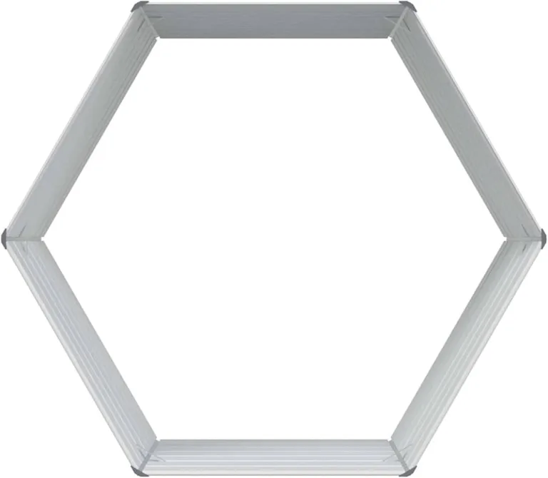 WGYHOME Hochbeet im Garten Hellbraun 129 x 129 x 77 cm Verzinkter Stahl Hochbeet für Gemüse Gemüsebeet Pflanzkübel Frühbeet Gartenbeet Pflanzkübel Blumenkasten für Garten Balkon und Terrasse – Bild 6