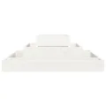 WGYHOME Pflanzkübel Weiß 80x80x27 cm Massivholz Kiefer Hochbeet für Gemüse extra groß Gemüsebeet Pflanzkübel Frühbeet Gartenbeet Pflanzkübel Blumenkasten für Garten Balkon und Terrasse - Thumbnail 4
