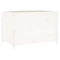 WGYHOME Hochbeet Weiß 119,5x82,5x78 cm Massivholz Kiefer Hochbeet für Gemüse extra groß Gemüsebeet Pflanzkübel Frühbeet Gartenbeet Pflanzkübel Blumenkasten für Garten Balkon und Terrasse - Thumbnail 4
