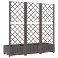 WGYHOME Garten-Pflanzgefäß mit Spalier Braun 120 x 40 x 121,5 cm PP Hochbeet für Gemüse extra groß Gemüsebeet Pflanzkübel Frühbeet Gartenbeet Pflanzkübel Blumenkasten für Garten Balkon und Terrasse - Thumbnail 5