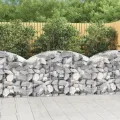 WGYHOME Gabione mit Hochbogen 150x50x80/100 cm Verzinktes Eisen Hochbeet für Gemüse extra groß Gemüsebeet Pflanzkübel Frühbeet Gartenbeet Pflanzkübel Blumenkasten für Garten Balkon und Terrasse - Thumbnail 2