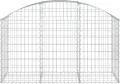 WGYHOME Gabione mit Hochbogen 150x50x80/100 cm Verzinktes Eisen Hochbeet für Gemüse extra groß Gemüsebeet Pflanzkübel Frühbeet Gartenbeet Pflanzkübel Blumenkasten für Garten Balkon und Terrasse - Thumbnail 3