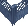 WGYHOME Pflanzkasten mit Erdspießen Blaugrau 363,5x43,5x43,5 cm PP Hochbeet für Gemüse extra groß Gemüsebeet Pflanzkübel Frühbeet Gartenbeet Pflanzkübel Blumenkasten für Garten Balkon und Terrasse - Thumbnail 7