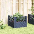WGYHOME Pflanzkasten mit Erdspießen Blaugrau 363,5x43,5x43,5 cm PP Hochbeet für Gemüse extra groß Gemüsebeet Pflanzkübel Frühbeet Gartenbeet Pflanzkübel Blumenkasten für Garten Balkon und Terrasse - Thumbnail 10