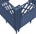 WGYHOME Pflanzkasten mit Erdspießen Blaugrau 123,5x43,5x43,5 cm PP Hochbeet für Gemüse extra groß Gemüsebeet Pflanzkübel Frühbeet Gartenbeet Pflanzkübel Blumenkasten für Garten Balkon und Terrasse - Thumbnail 7