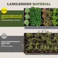 Amopatio Hochbeet Metall, Pflanzbeet Hochbeete für Garten, 180x90x60 cm, Hochbeete-kit 970 L für Gemüse Blumen Sukkulenten Kräuter, Blumenbeet & Pflanzentrog, Verzinkter Stahl, Grau - Thumbnail 4