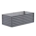 Amopatio Hochbeet Metall, Pflanzbeet Hochbeete für Garten, 180x90x60 cm, Hochbeete-kit 970 L für Gemüse Blumen Sukkulenten Kräuter, Blumenbeet & Pflanzentrog, Verzinkter Stahl, Grau - Thumbnail 7