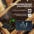Outsunny Hochbeet Massivholz, Pflanzbeet Frühbeet Gartenbeet mit verstellbarem Blumenkasten, Wand, Pflanzkasten Pflanzkübel 60x16x80cm für Terrasse, Balkon, Gartenspalier für Blumen, Pflanzen Verkohlt - Thumbnail 6