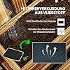 Outsunny Hochbeet Massivholz, Pflanzbeet Frühbeet Gartenbeet mit verstellbarem Blumenkasten, Wand, Pflanzkasten Pflanzkübel 60x16x80cm für Terrasse, Balkon, Gartenspalier für Blumen, Pflanzen Verkohlt - Thumbnail 2