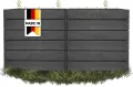 Garantia Ergo Quadro 2 L 75 Hochbeet Stone ergonomisches Gartenhochbeet aus Kunststoff modernes Stecksystem mit Bewässerung für Gemüse Kräuter und Blumen für Garten Terrasse und Außenbereich - Thumbnail 1