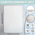 Polycarbonat-Acryl-Kunststoffplatte, 1 mm dick, wasserdicht, Dachplatten für den Außenbereich, Garten, Gewächshaus, starke Schlagfestigkeit (0,8 x 0,8 x 3 m) - Thumbnail 8