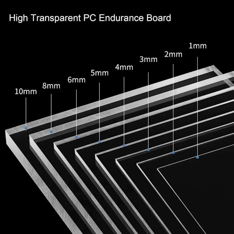 Transparente Polycarbonat-Dachplatten, UV-geschützt und schlagfest, Kunststoff-Acrylplatte für Gewächshaus, Carport, Schuppen, Pergola, Fenster, Bilderrahmen, Glasersatz (3 mm, 30 x 50 cm) – Bild 3