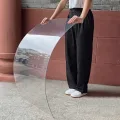 Transparente Polycarbonat-Dachplatten, UV-geschützt und schlagfest, Kunststoff-Acrylplatte für Gewächshaus, Carport, Schuppen, Pergola, Fenster, Bilderrahmen, Glasersatz (3 mm, 40 x 50 cm) - Thumbnail 1